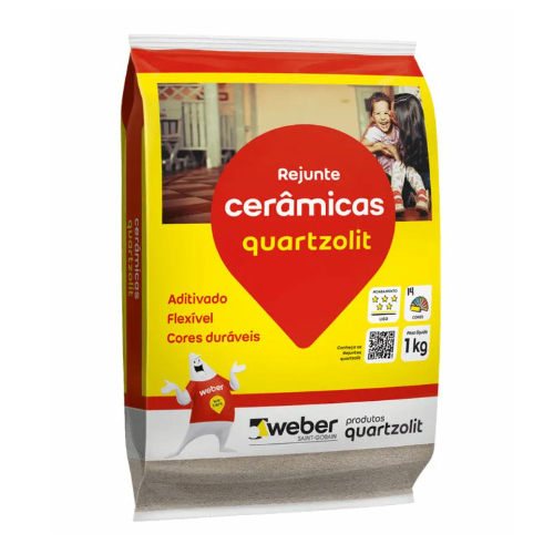 Rejunte Cinza Platina 1Kg Quartzolit